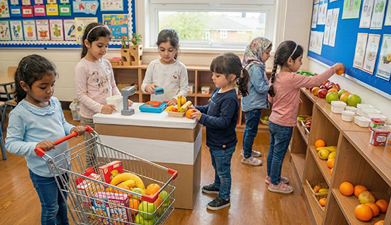 آموزش زبان انگلیسی کودکان با سوپرمارکت
