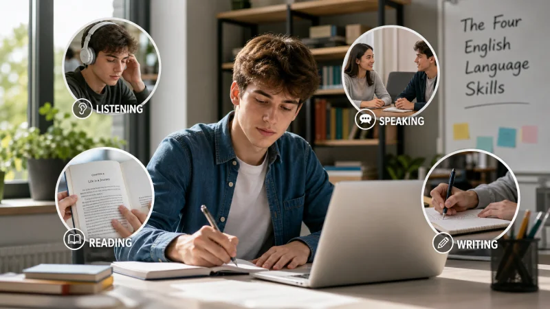 مهارت های چهارگانه زبان انگلیسی چیست؟