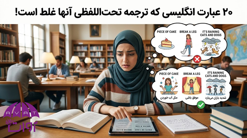 ۲۰ عبارت انگلیسی که اگر ترجمه تحت‌اللفظی کنید اشتباه می‌شود!!